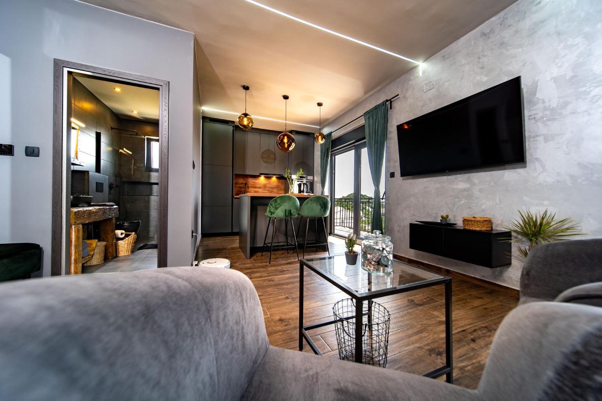 Modern Studio With A Beautiful View Rab Town Buitenkant foto